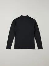 Remera de manga larga negra con protección UV.