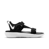 Sandalias Nike Vista para mujer, color negro con detalles en blanco.