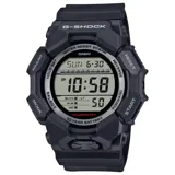 Reloj digital Casio G-Shock GD-010, color negro, con batería de 10 años de duración, resistente al agua hasta 200 metros, luz LED de alto brillo, hora mundial y cronómetro.