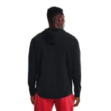 Buzo Under Armour Rival Terry de hombre, color gris jaspeado, con capucha y cordones ajustables. Logo de la marca estampado en el pecho.