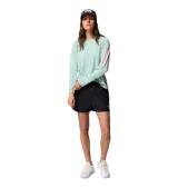 Remera de manga larga Columbia Tidal Tee II Long Sleeve, color verde agua con logo de la marca en el pecho y en la manga en color coral. Con protección solar UPF 50 y tecnología de secado rápido Omni-Wick.