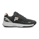 Championes Fila Acer Champion de tenis para mujer, color negro con detalles en plateado y logo de la marca en blanco.