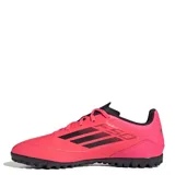 Championes de fútbol Adidas F50 Club TF, unisex, color rojo con detalles en negro.