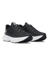 Zapatillas de running Under Armour UA W Infinite Elite para mujer, color negro con detalles en blanco. Cuentan con tecnología UA HOVR™ para amortiguación y retorno de energía.