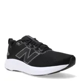 Championes New Balance 460 V4 para hombre, color negro con logo plateado y suela blanca.