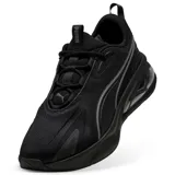 Championes Puma Solar color negro con detalles en gris.