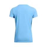 Remera deportiva Under Armour color fucsia con logo blanco estampado en el frente.