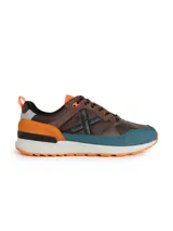 Championes Munich modelo Alpha, color marrón, azul y naranja.