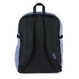 Mochila Jansport Main Campus color lila con logo de la marca en la parte inferior.