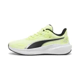 Championes Puma Skyrocket Lite, color verde neón con detalles en negro y plateado.