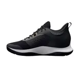 Championes Under Armour Curry 3Z6 de hombre, color negro con detalles en dorado y suela gris.