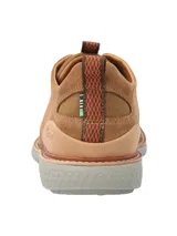 Zapato híbrido de hombre color marrón, con capellada de tejido ligero y detalles en cuero. Suela con tecnología Honey Foam.