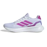 Championes Adidas Runfalcon 5 de mujer, color blanco con detalles en fucsia.