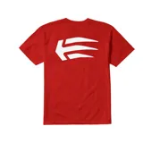 Remera color arena de manga corta con cuello redondo y logo de Etnies estampado en el pecho.