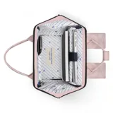 Mochila Cabaia Adventurer Male color rosa, con capacidad de 23 litros, sistema MOLLE, compartimento acolchado para tablet o laptop, correa para sujetar a la maleta y tirantes acolchados antitranspirantes.