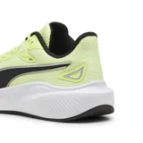 Championes Puma Skyrocket Lite, color verde neón con detalles en negro y plateado.