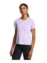 Remera deportiva negra de manga corta, marca Under Armour, modelo Launch Shortsleeve.