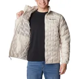Campera puffer Columbia Delta Ridge II Down color rojo con diseño acolchado. Cuenta con tecnología termorreflectante Omni-Heat™, HeatSeal™ y Omni-Shield™.