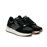 Championes Joma Maya Lady 2401, color negro, con detalles en charol y gamuza.