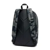 Mochila Columbia unisex con estampado de camuflaje en tonos grises y azules. Cuenta con un compartimento para ordenadores de hasta 15", bolsillo frontal para accesorios, bolsillo para botella de agua y panel acolchado.