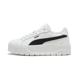 Championes Puma Karmen II de mujer, color blanco con detalles en negro.