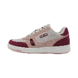Zapatillas deportivas Le Groupe de hombre, con diseño urbano en color gris, rosa y borgoña.