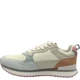 Zapatillas casuales con capellada de cuero y tela mesh, forro de mesh, suela de goma transparente y entresuela de EVA con tecnología Memory Foam.