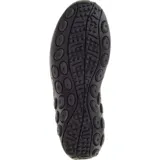 Mocasines de gamuza marrón con suela de goma negra.