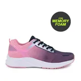 Championes deportivos American Sport Riley, color rosa y violeta, con capellada de mesh y suela blanca con detalles en rosa.