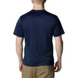 Remera deportiva Columbia Hike Crew color borgoña, de corte clásico y manga corta, con logo estampado en el pecho. Confeccionada en poliéster con tecnología Omni-Wick para absorción de la humedad y control de olores.