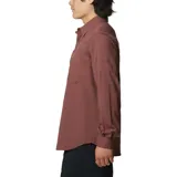 Camisa de hombre Columbia Silver Ridge, color beige, de manga larga con botones para enrollar, dos bolsillos frontales con botón, ventilación en la espalda y protección solar UPF 50.