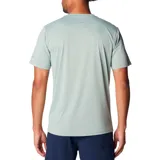 Remera deportiva Columbia Hike Crew color borgoña, de corte clásico y manga corta, con logo estampado en el pecho. Confeccionada en poliéster con tecnología Omni-Wick para absorción de la humedad y control de olores.