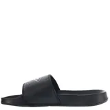 Chancletas Umbro Locker Room color lila con logo blanco.