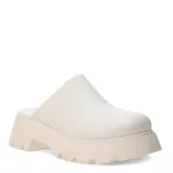 Zuecos Miss Carol LIA con plataforma de goma, color blanco hueso.