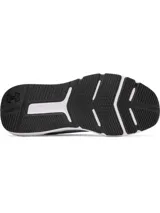 Championes Under Armour Charged Commit TR 4, color gris con detalles en blanco y negro.