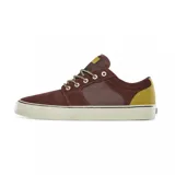 Championes Etnies Barge LS negros con detalles en marrón y suela blanca.