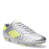Championes de fútbol Umbro Touch FG, color blanco, con tapones.
