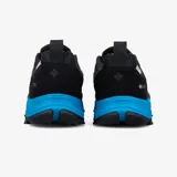 Zapatillas de senderismo impermeables Columbia Hatana Max Outdry, color negro con detalles en azul.