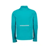 Remera de running Nike Therma-FIT Run Division Element, color turquesa con cierre de media cremallera, mangas largas con orificios para los pulgares y logo reflectante en el pecho.