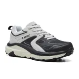 Championes deportivos Hi-Tec David, color gris y negro, con tecnología de amortiguación y plantilla de memory foam.