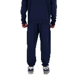 Pantalón de jogging azul marino de felpa francesa con cintura elástica y cordón ajustable.