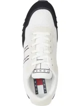 Zapatillas de running Tommy Jeans, blancas con detalles en negro.