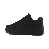 Zapatillas deportivas Le Groupe de cuero sintético color blanco, con cordones y suela de plataforma.