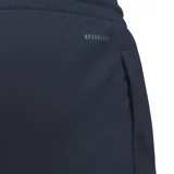 Short deportivo azul marino de Adidas, con cintura elástica ajustable, bolsillos laterales y logo de la marca estampado en la pierna izquierda.