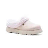 Zueco Skechers Keepsakes Lite Cozy Blend color crema, con forro de piel sintética y plantilla acolchada Skechers Memory Foam.