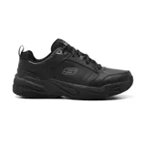 Championes urbanos Skechers Relaxed Fit Durham Delck, color negro, con cordones, capellada de cuero y material sintético, plantilla Skechers Memory Foam y suela flexible.