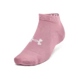 Medias deportivas Under Armour unisex, de corte bajo, color negro con logo blanco.