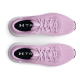 Championes Under Armour Charged Aurora para mujer, color negro con detalles en gris y suela blanca.