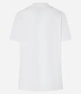 Remera blanca de algodón con cuello redondo y mangas cortas. Estampado frontal de Mickey Mouse y Pluto con la frase 'Always Together!'.