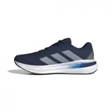 Championes de running Adidas Galaxy 7, color azul con detalles en gris y blanco.